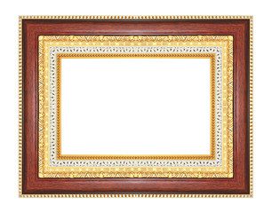 antique frame isolated on white background