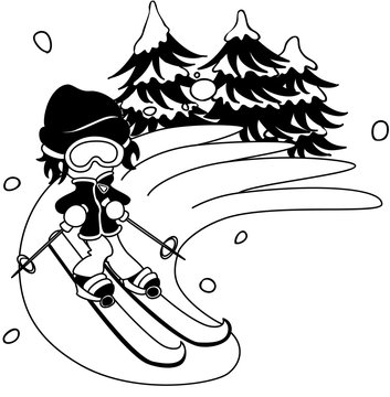 The man who slips on the ski lightly.