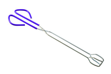 Long tongs isolated on white background