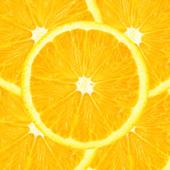 background made of sliced juicy oranges