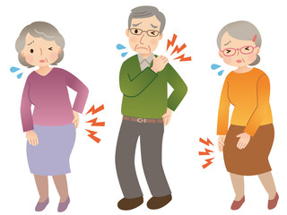 高齢者　身体の痛み　セット