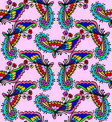 Floral vector ornament