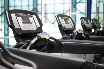 Treadmill in the gym