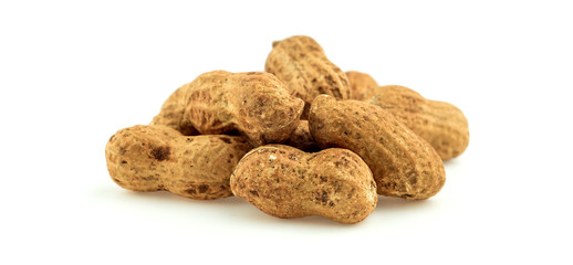 Unprocessed whole peanuts in peanut shells