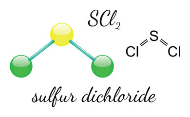 Cl2S sulfur dichloride molecule