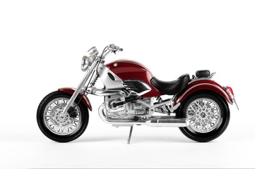 Classic and legend claret red motorcycle
