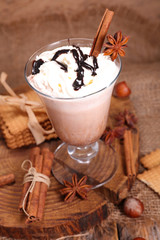 hot chocolate with cream