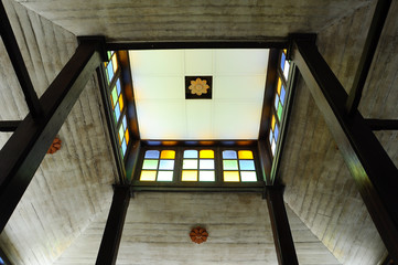 Interior of Tinggi Mosque or Banjar Mosque