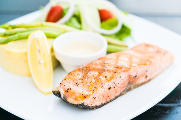 Salmon steak