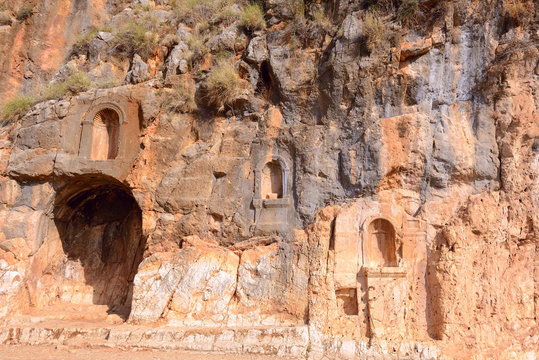Ruins of temple dedicated to Pan