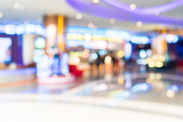 Abstract blur shopping mall