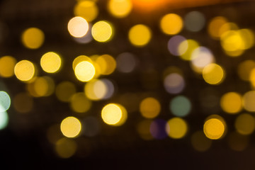 blurred lights background, bokeh circles background