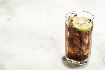 Iced coke glass