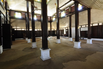 Interior of Tinggi Mosque or Banjar Mosque