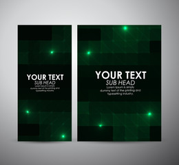 Brochure business design abstract green Modern pattern stylish texture background template or roll up.