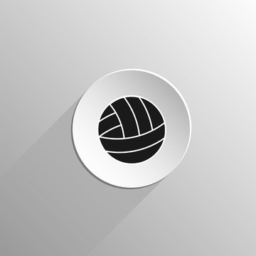 volleyball ball black icon