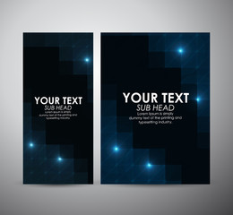 Brochure business design abstract blue Modern pattern stylish texture background template or roll up.