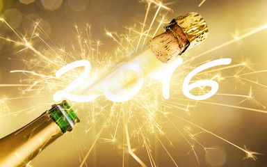 Silvester 2016 mit Sekt