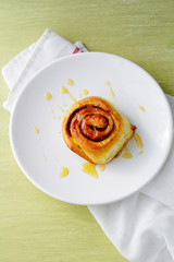 cinnamon buns on plate