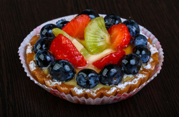 Pastry with berries