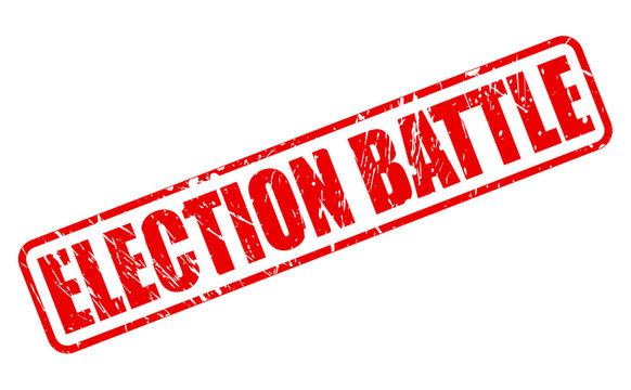ELECTION BATTLE red stamp text