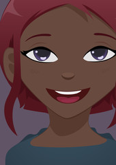 Close-up face