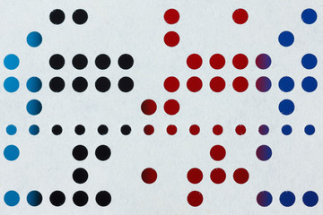 Background macro of perforated punched tape