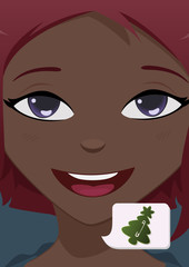Close-up face