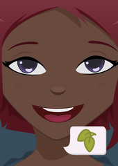 Close-up face