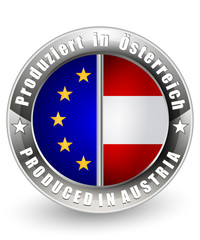Produced in Austria and EU label