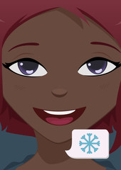 Close-up face