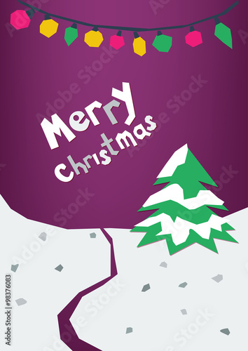 &quot;Merry Christmas greeting card, postcard. &quot; Stock image and royalty-free vector files on Fotolia