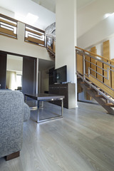 stairs in duplex apartment