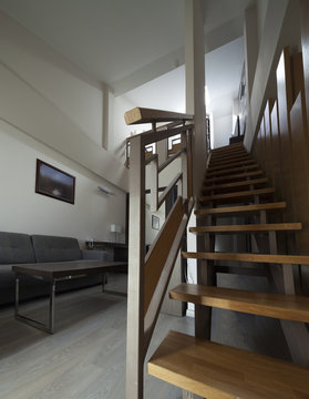 stairs in duplex apartment