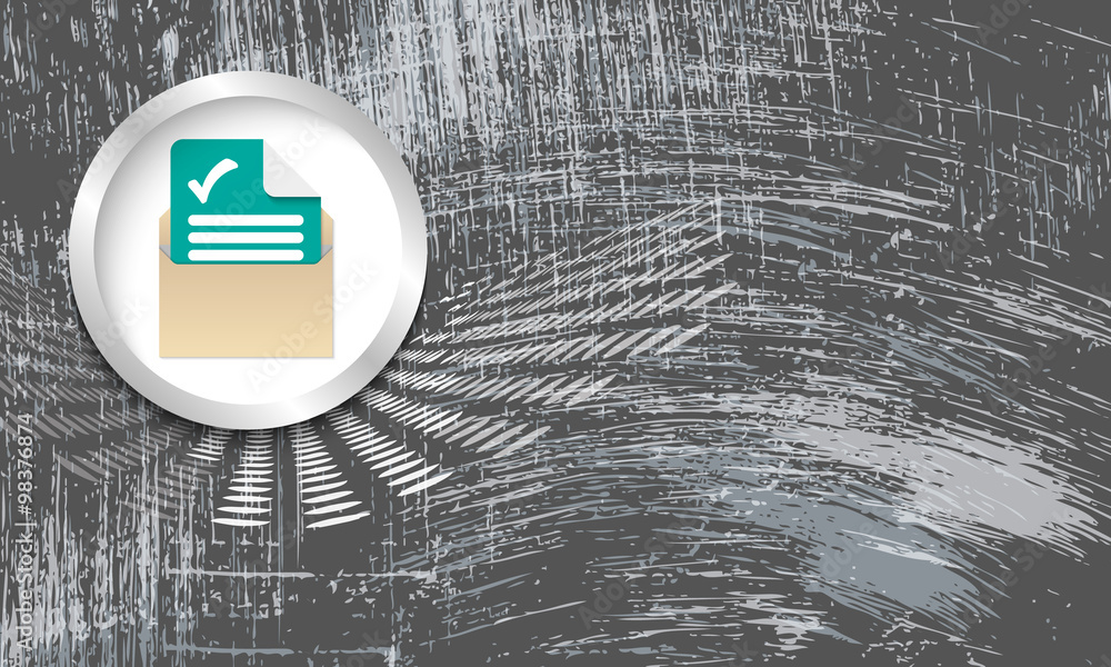 Poster vector abstract scratched background and envelope