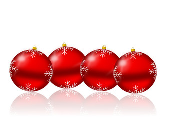 christmas vetor background with christmas balls 