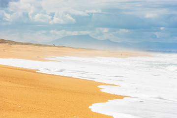 Long Sand Atlantic Beach with ocean waves