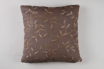 Decorative Pillow in victorian style isolated on white backgroun