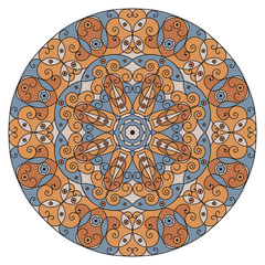 Round ethnic pattern