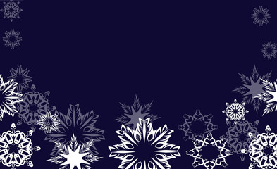 nihgt snowflakes vector