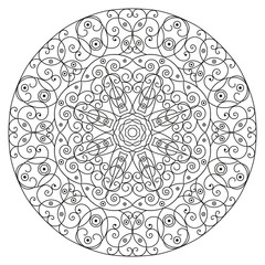 Round ethnic pattern