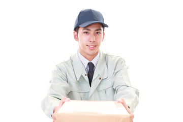 笑顔の宅配人