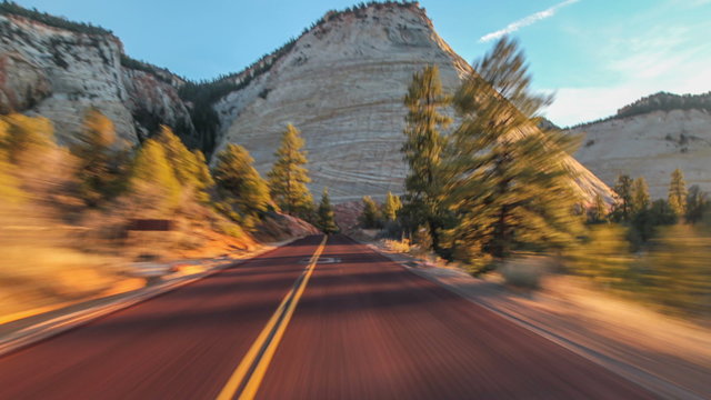 Driving Utah
Driving time lapse in Zion National Park in Utah.