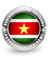 Produced in Suriname label