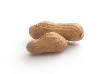 Peanuts on the white