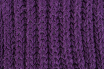 Fototapeta premium purple knitted scarf texture