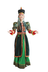 Woman dancing  national Buryat dance © 2707195204