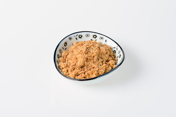 The close view of pork floss in Taiwan