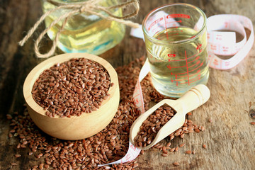 Linseed oil and flax seeds