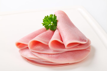 Thin slices of lean ham